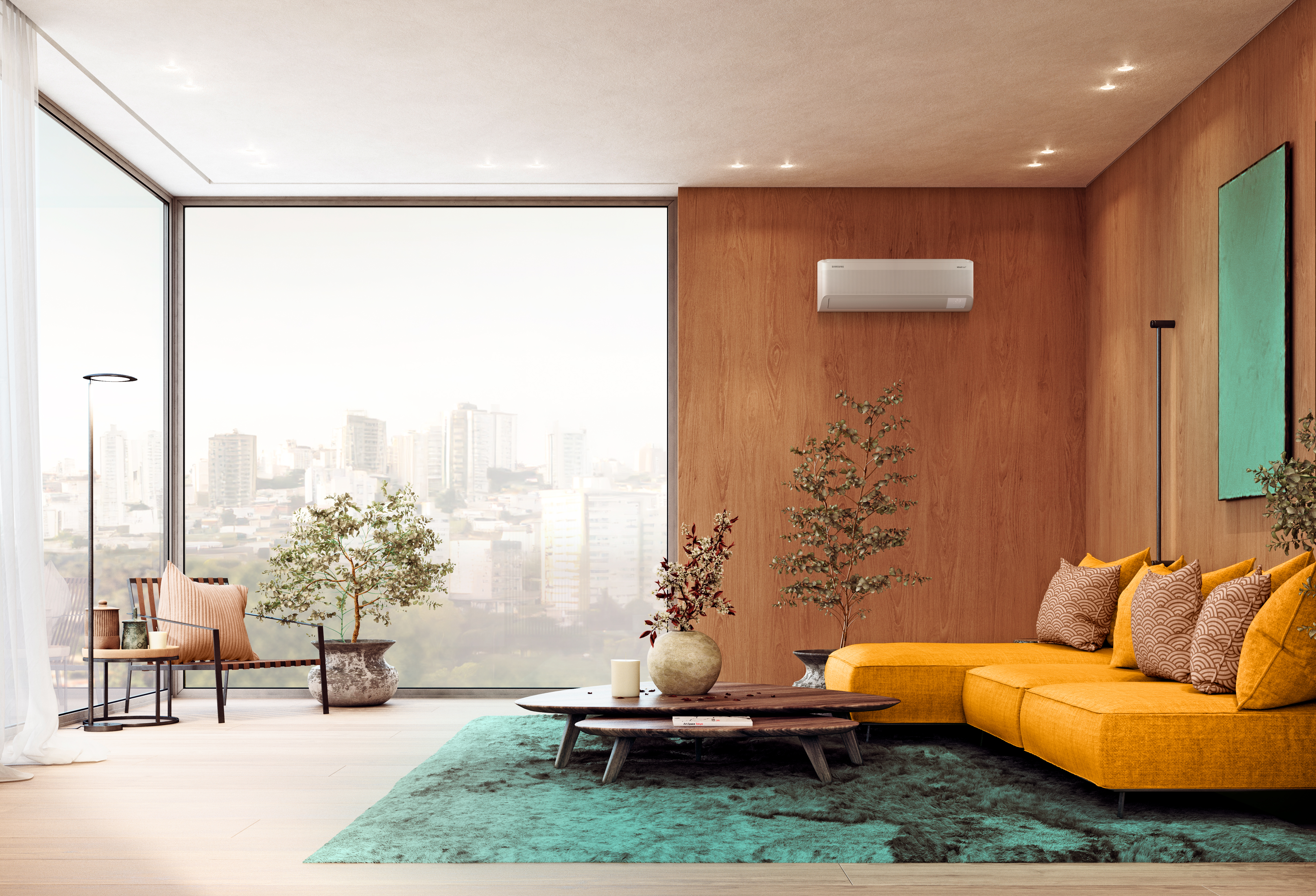 modern living room interior. 3d rendering design concept