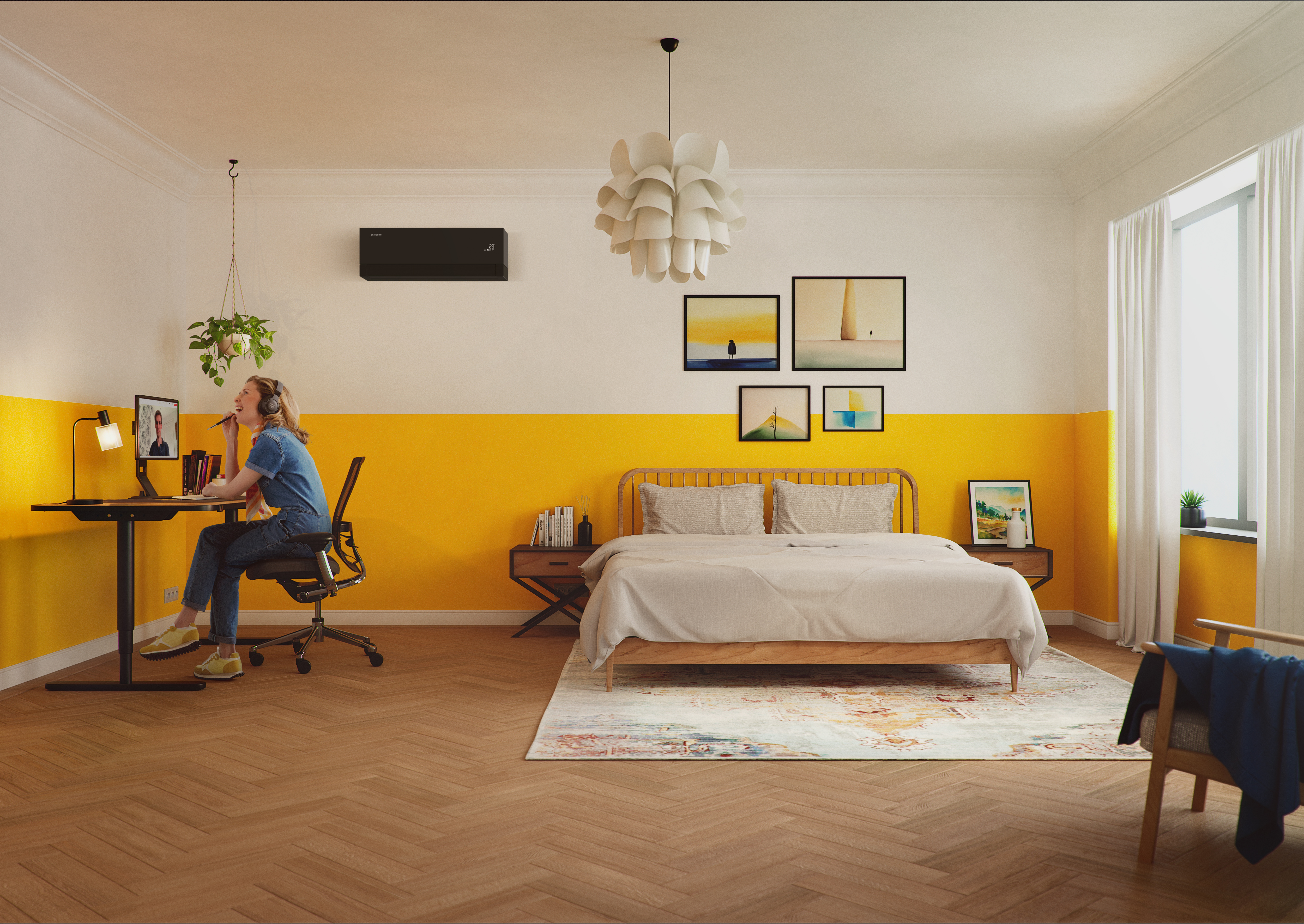 RAC Visual  2025 WindFree Premiere SC   bedroom (saffron)