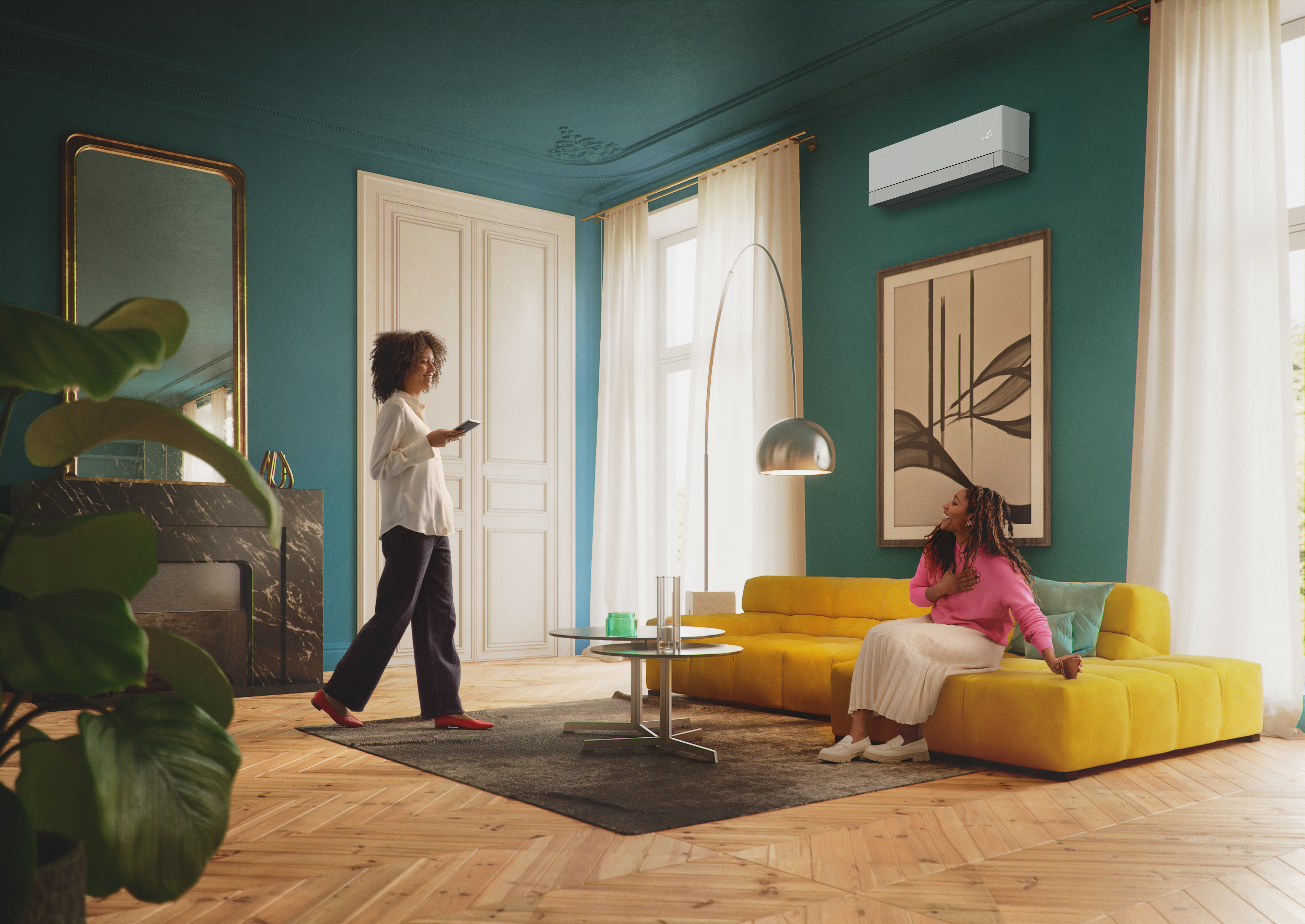 RAC Visual  2025 WindFree Premiere EW   living room (teal)