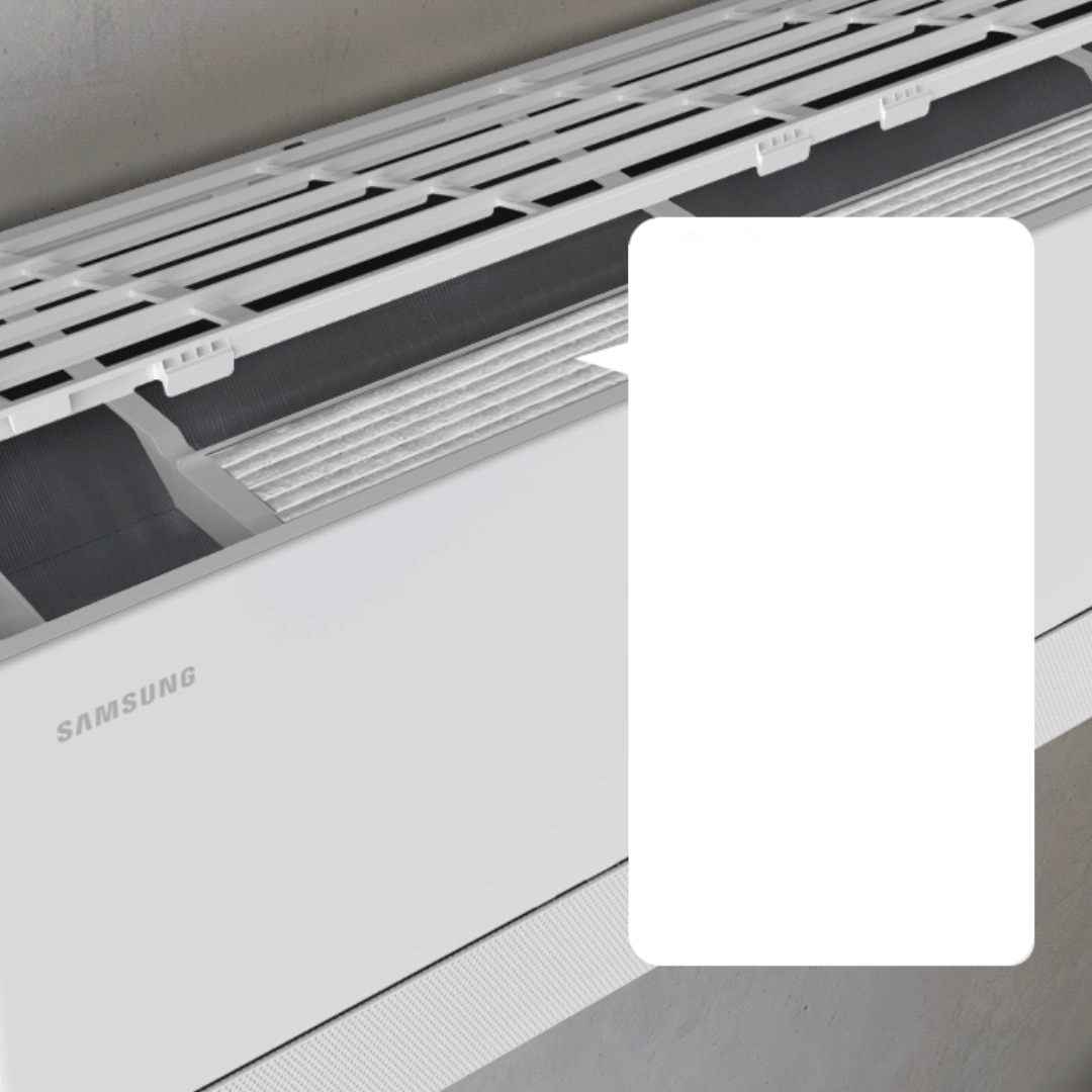 Samsung WindFree Premiere+ 4 in 1 filtras su PM2.5 dalelių sulaikymu