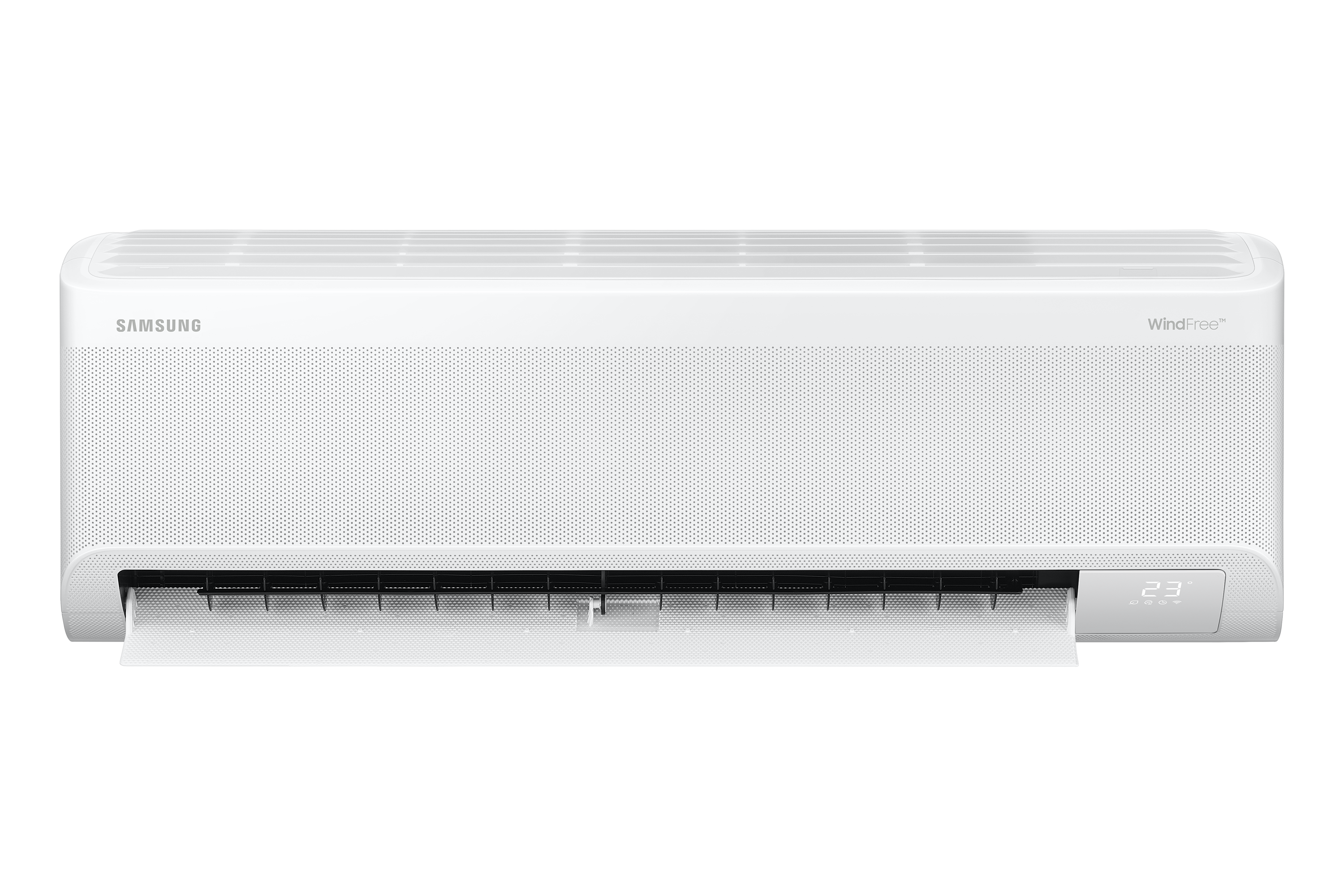 Samsung WindFree Comfort S2 2,5 kW AR60F09C1AWNEU baltas vidaus blokas atvertu oro srautu